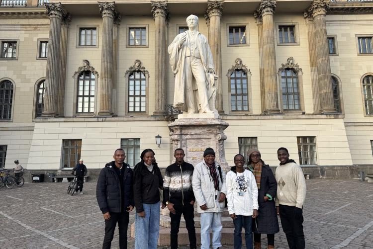 Sharon Anyango with Humbolt University Students