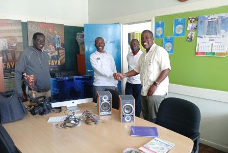 Dr. Otieno with Bob Nyaja