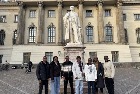 Sharon Anyango with Humbolt University Students