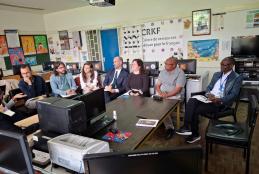 Representatives from French embassy & UoN in a meeting